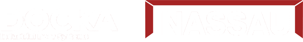 docka and nassau logo white and red vs2